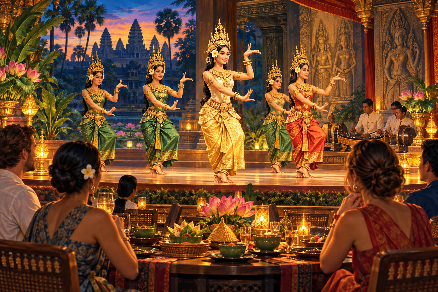Illustrated Apsara Dance And Dinner Show