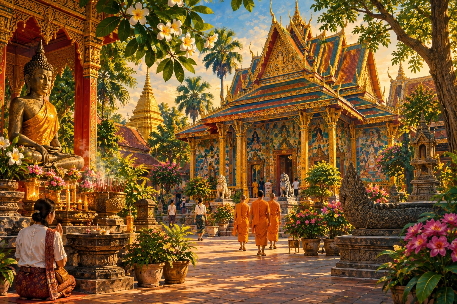 Illustrated Wat Preah Prom Rath