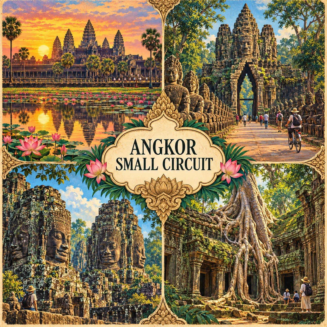 Illustrated Classic Angkor Small Circuit Route