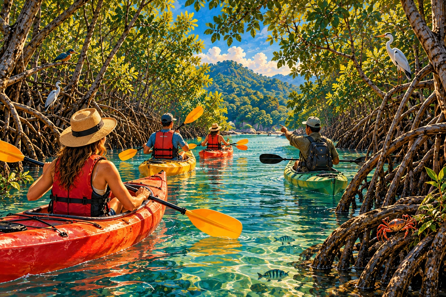 Illustrated Ream Mangrove Kayaking Tour