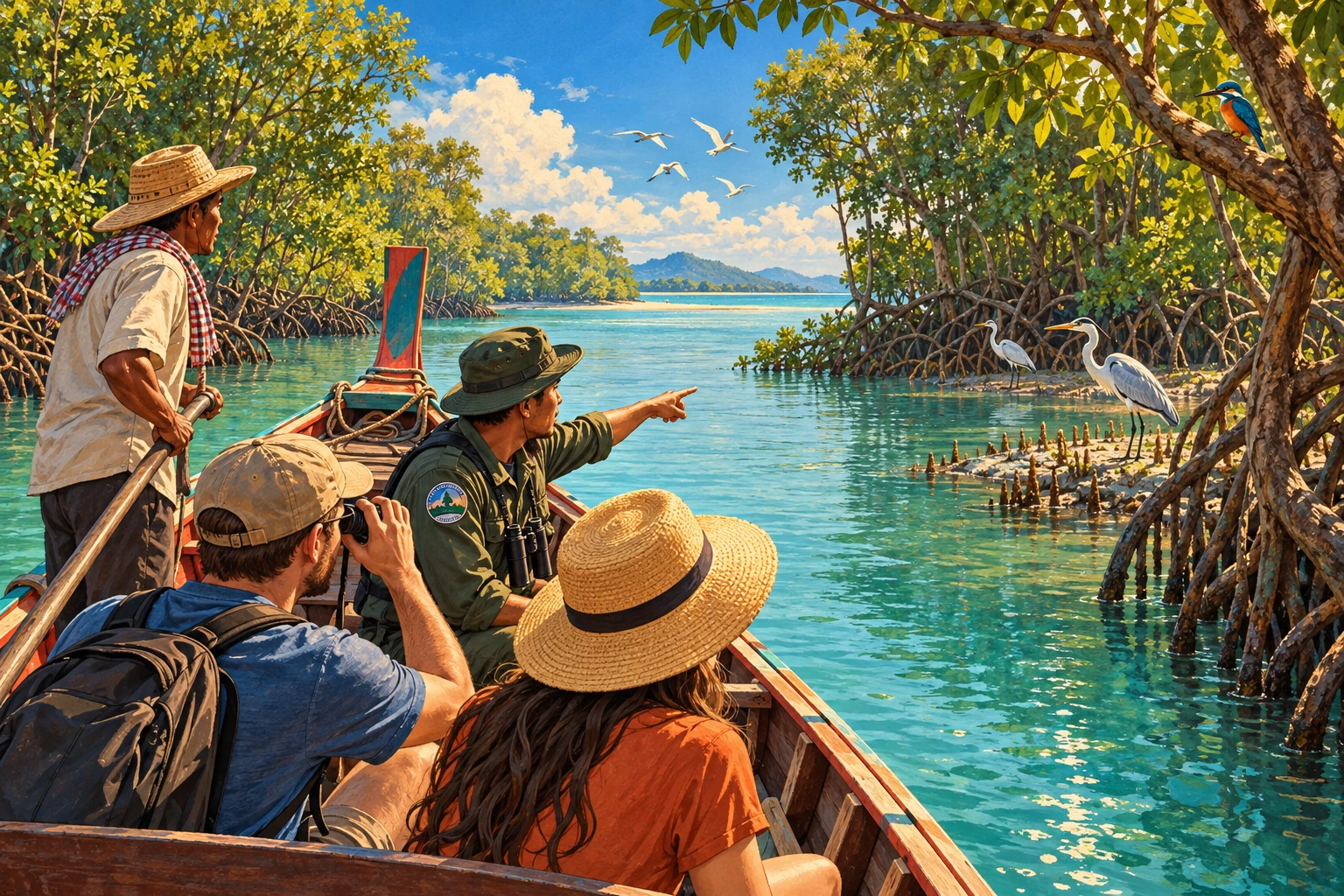 Illustrated Ream National Park Boat Tour