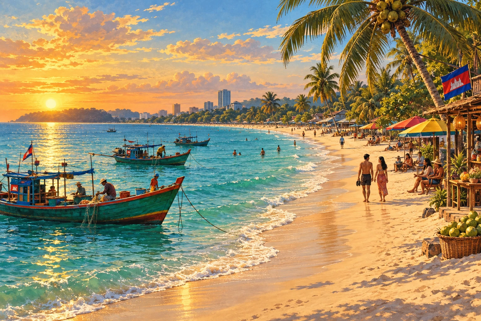 Illustrated view of Ochheuteal Beach