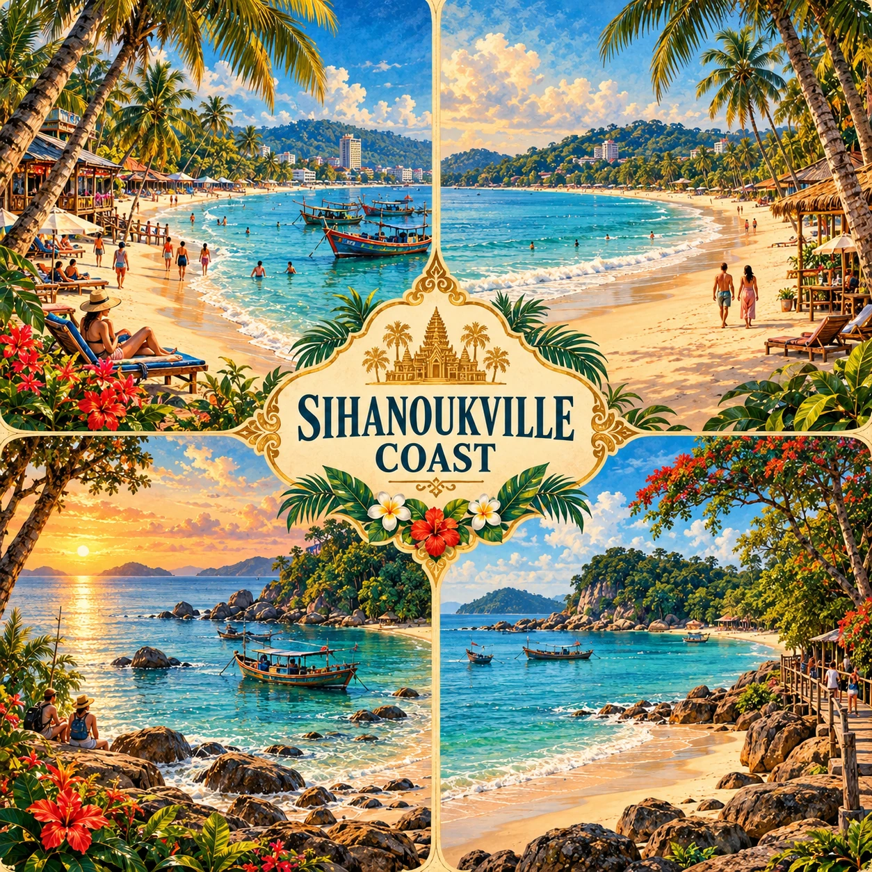 Illustrated Classic Sihanoukville Coast Route