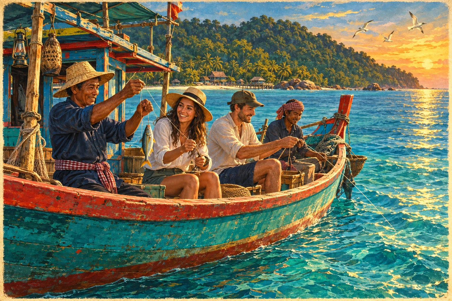 Illustrated Koh Rong Fishing Tour