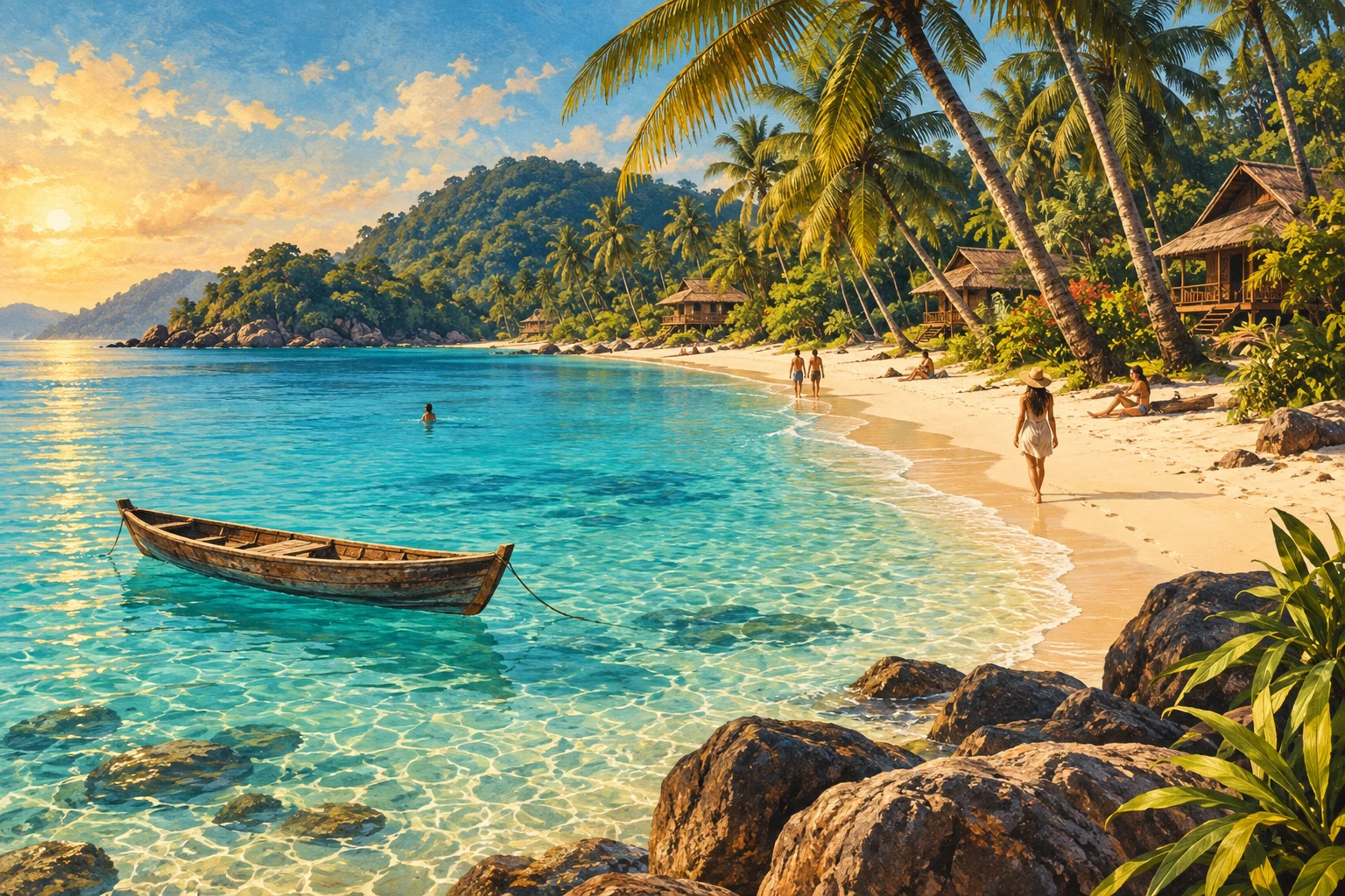 Illustrated view of Palm Beach