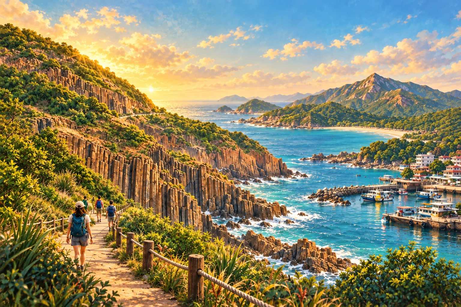 Illustrated Sai Kung and High Island geo trail in Hong Kong, China