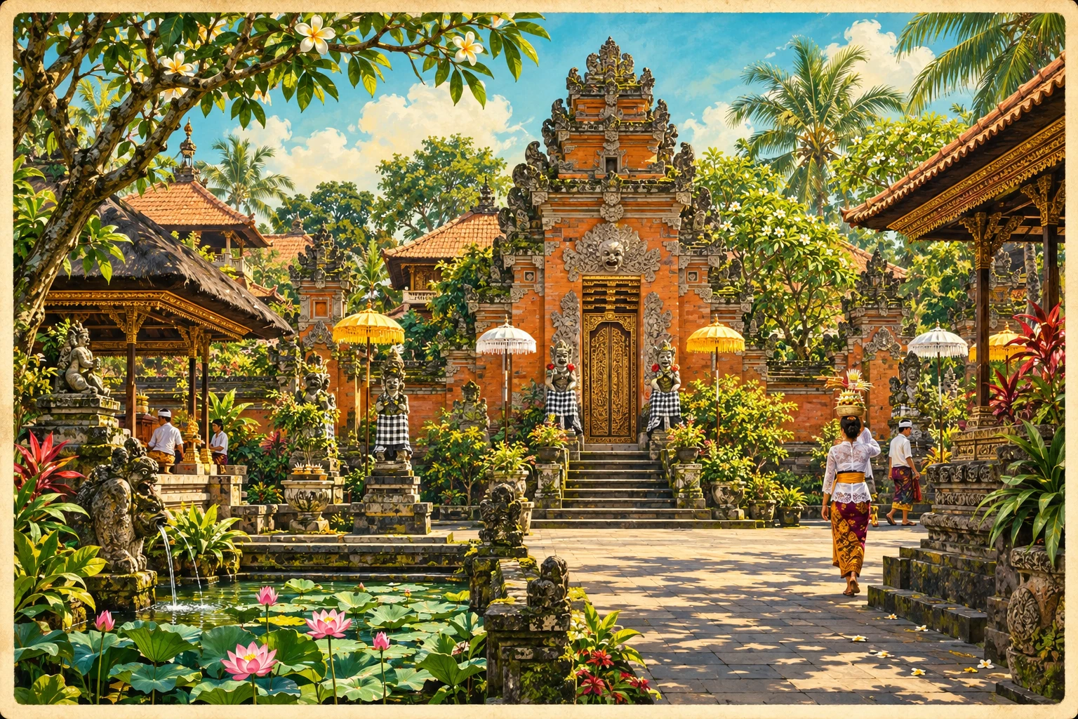 Illustrated Ubud Palace
