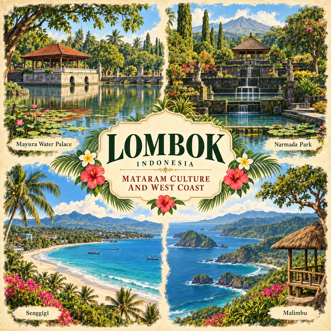 Illustrated Mataram Culture & West Coast route