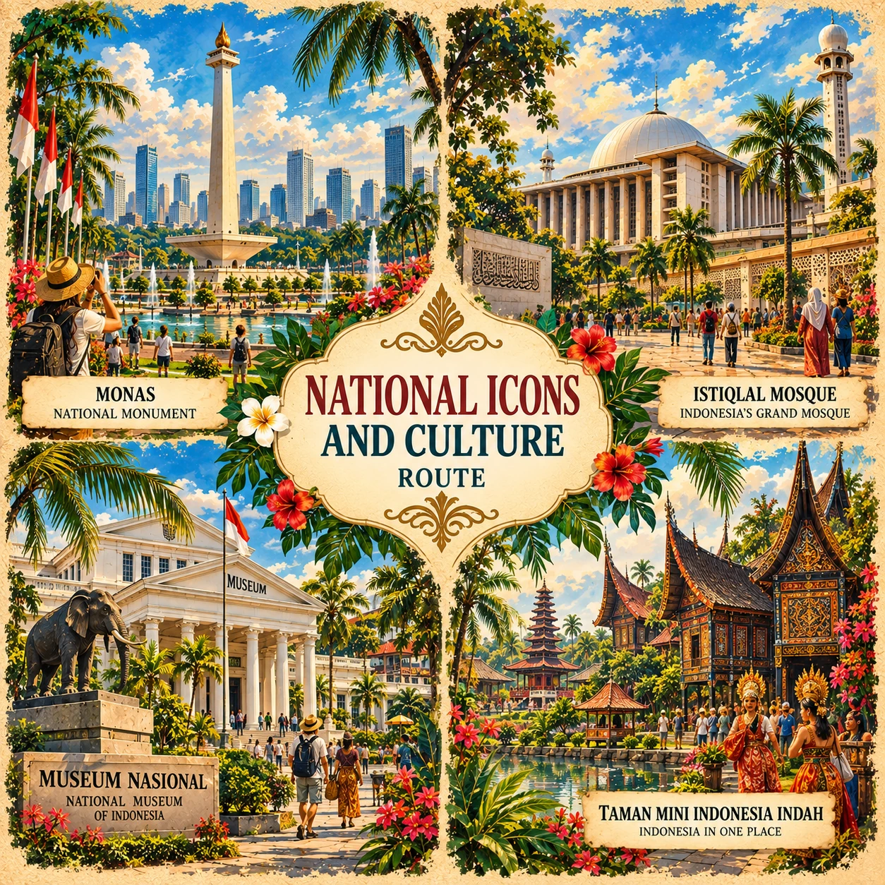 Illustrated National Icons & Culture route