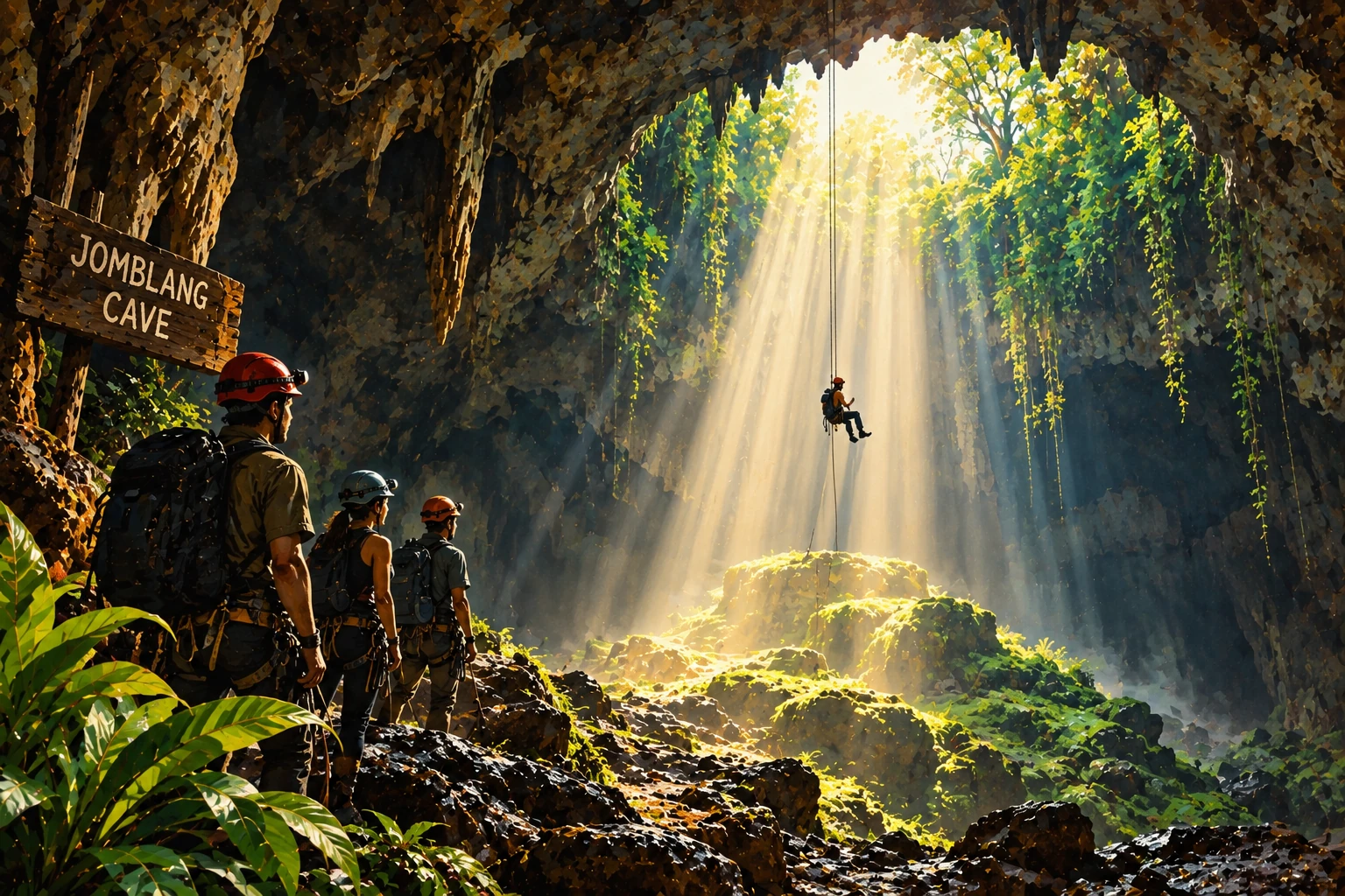 Illustrated Jomblang Cave