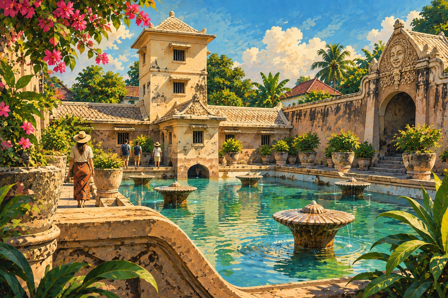 Illustrated Taman Sari Water Castle