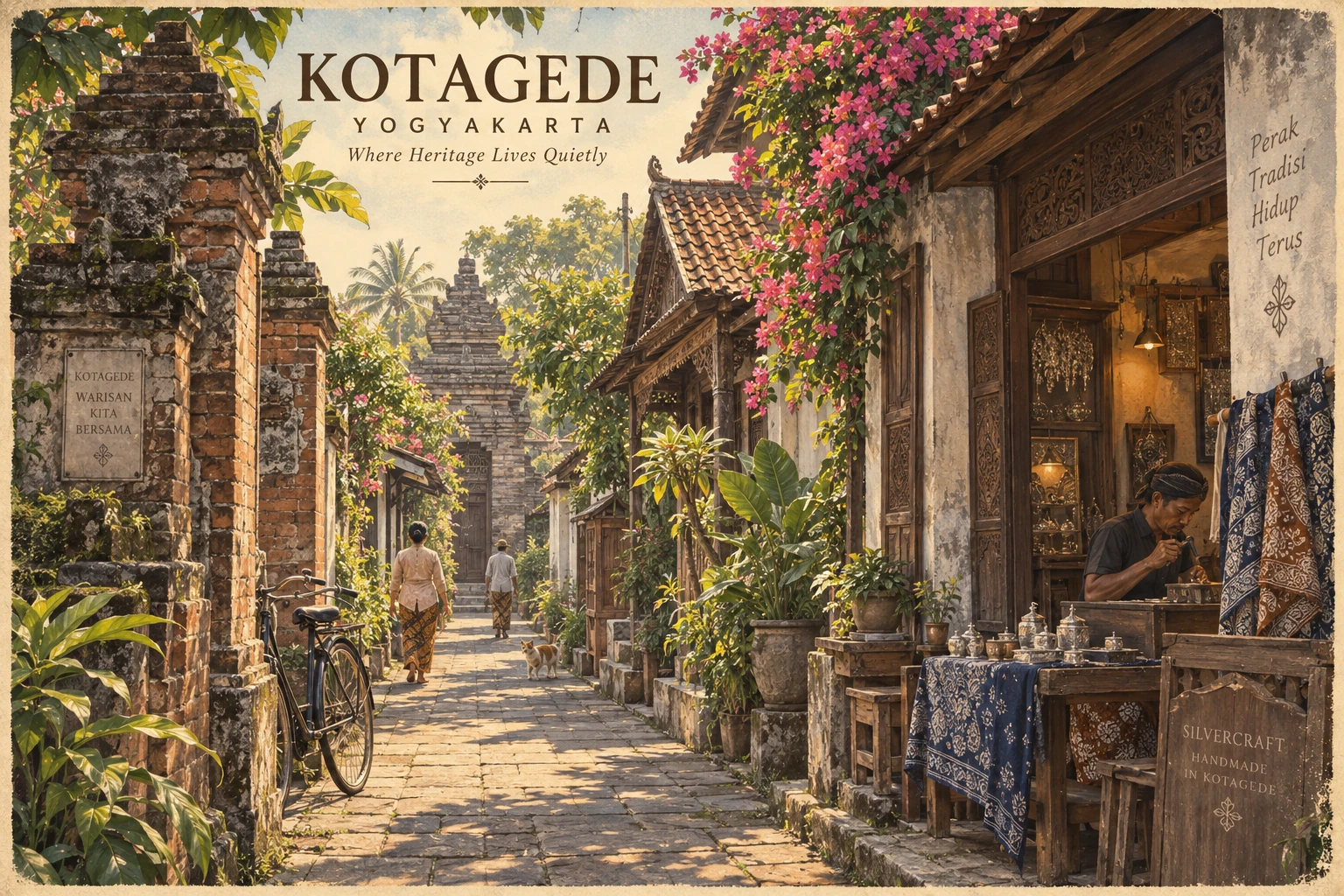 Illustrated Kotagede Heritage Quarter