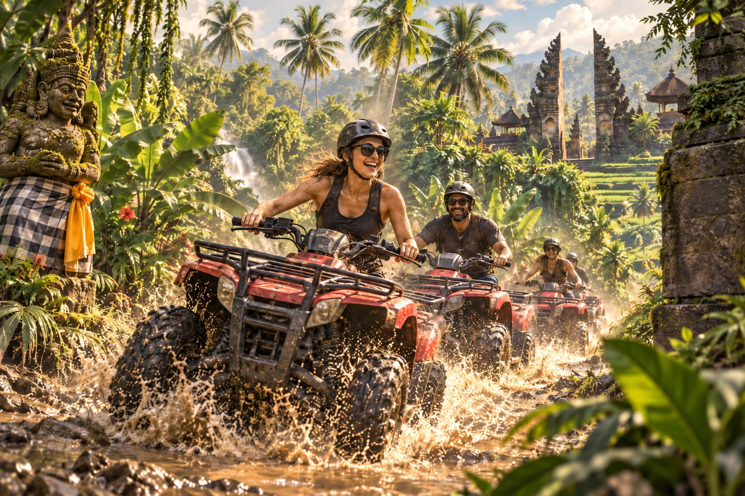 Illustrated Ride an ATV near Ubud experience