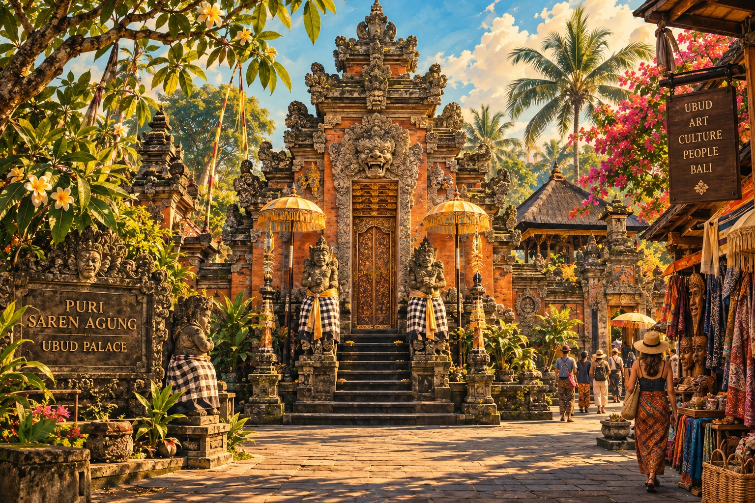 Illustrated Ubud Palace