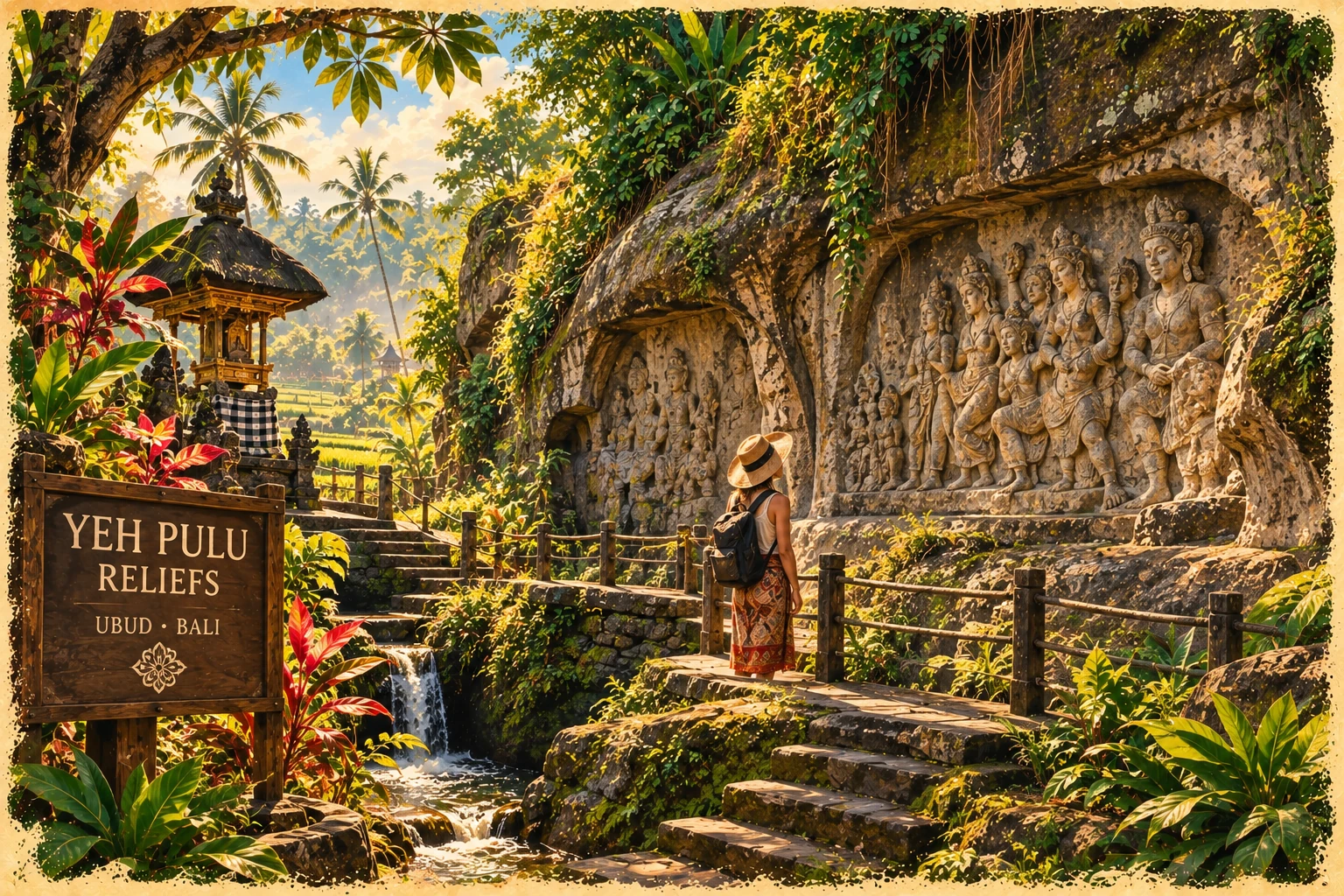Illustrated Yeh Pulu Reliefs