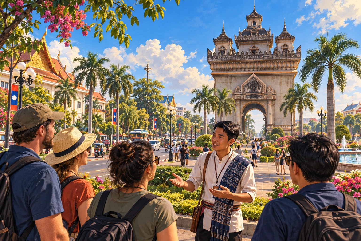 Illustrated Vientiane Guided City Tour
