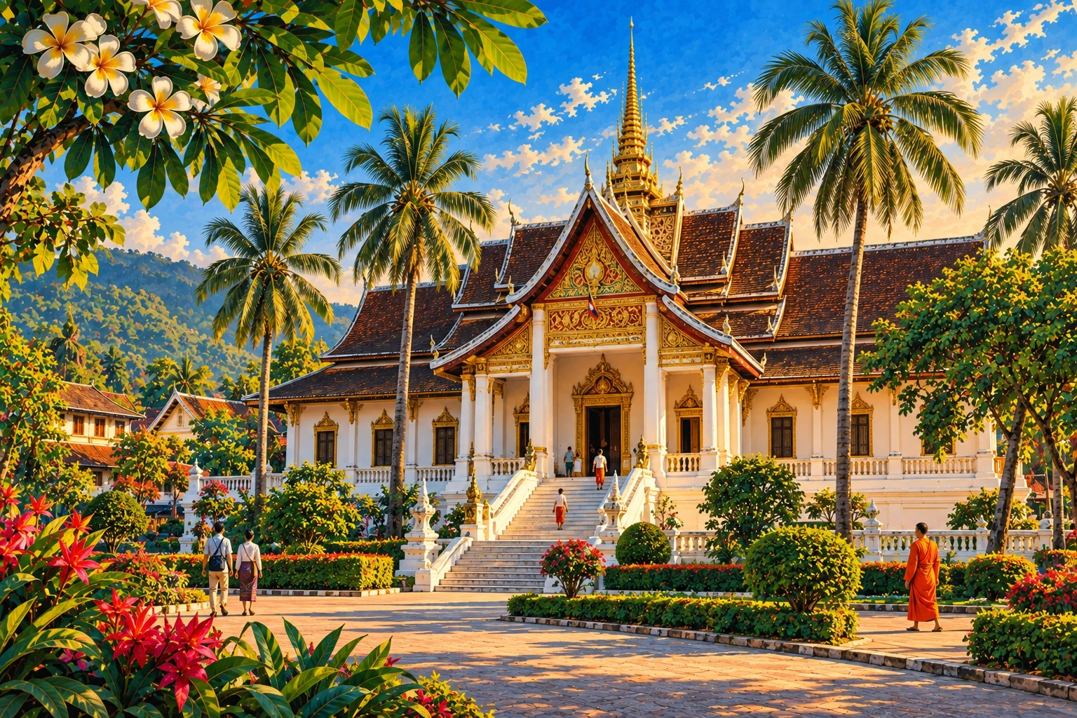 Illustrated view of Royal Palace Museum