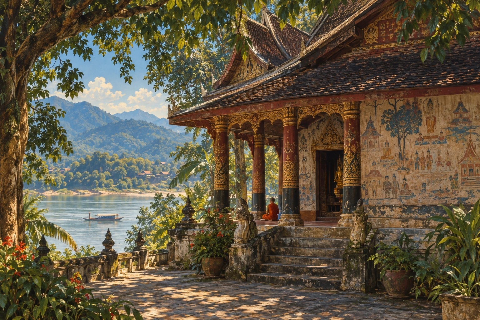 Illustrated Wat Long Khoun