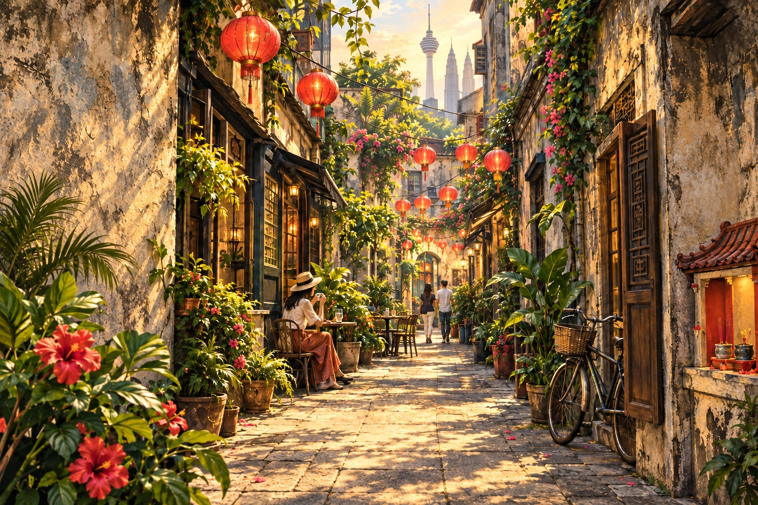 Illustrated Kwai Chai Hong in Kuala Lumpur, Malaysia