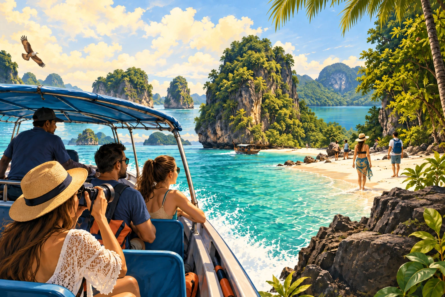 Illustrated Langkawi island-hopping tour in Langkawi, Malaysia