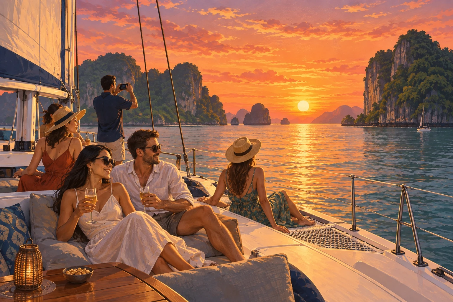 Illustrated Langkawi sunset cruise in Langkawi, Malaysia