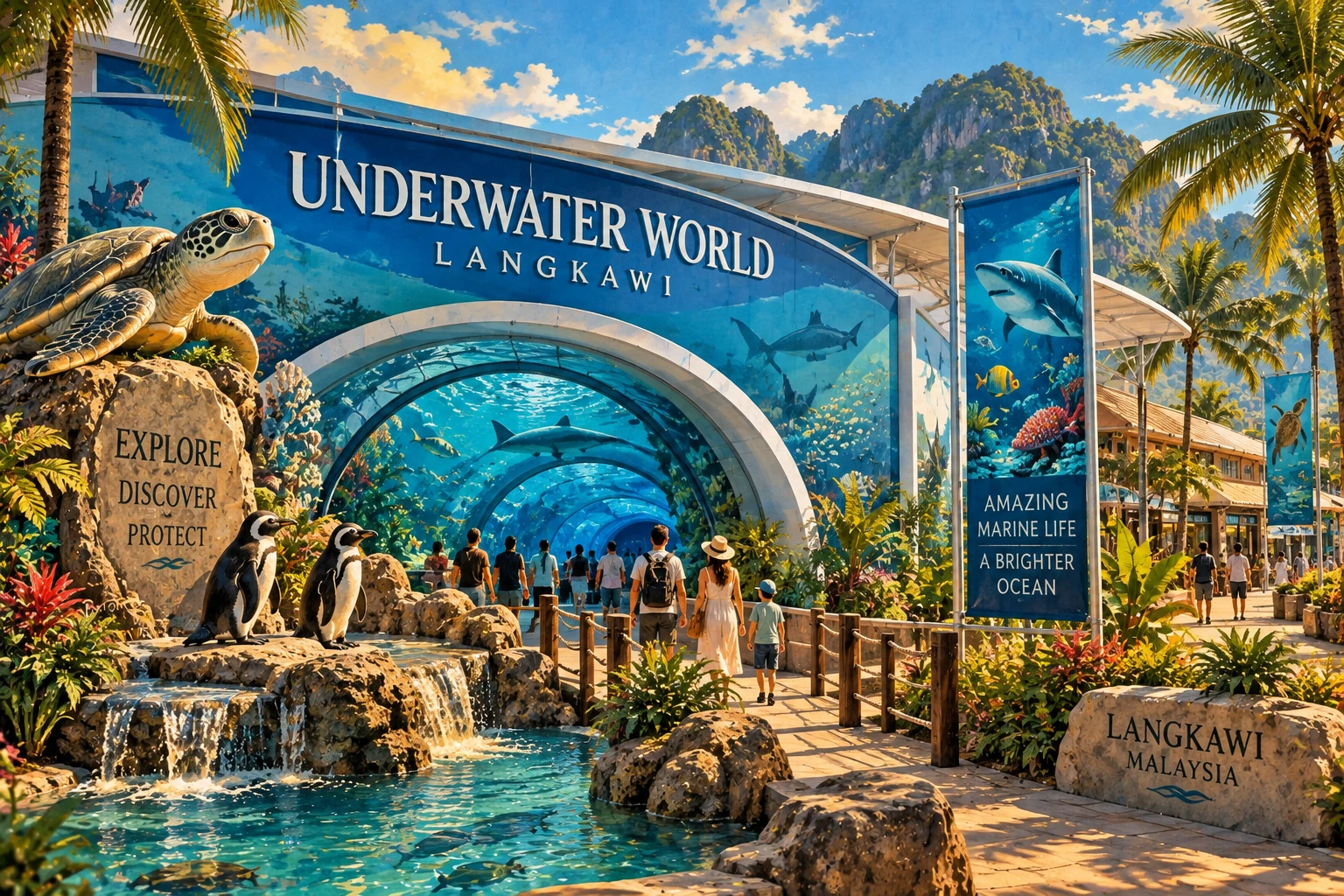 Illustrated Underwater World Langkawi in Langkawi, Malaysia