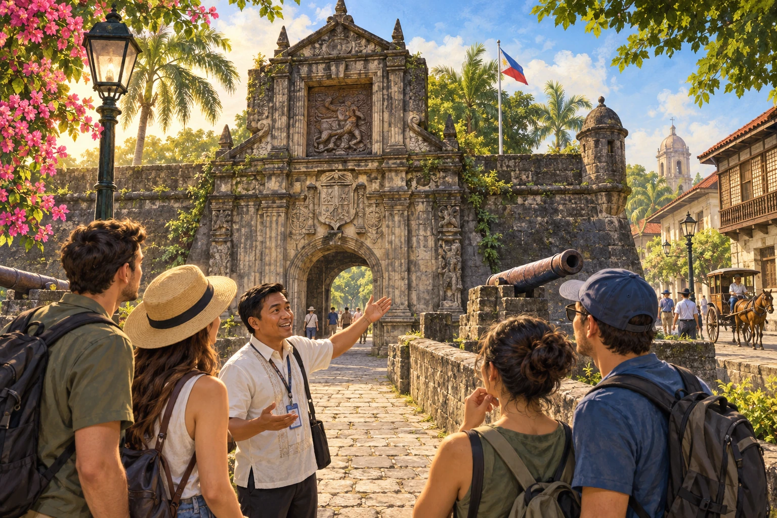 Illustrated Guided Fort Santiago tour in Manila, Philippines