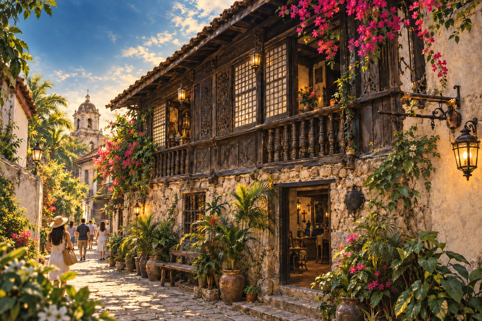 Illustrated Yap-Sandiego Ancestral House in Cebu City, Philippines