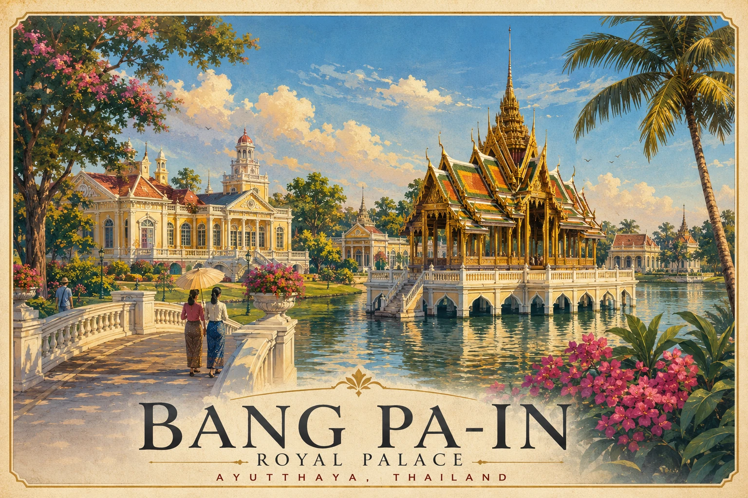 Royal pavilion at Bang Pa-In Palace