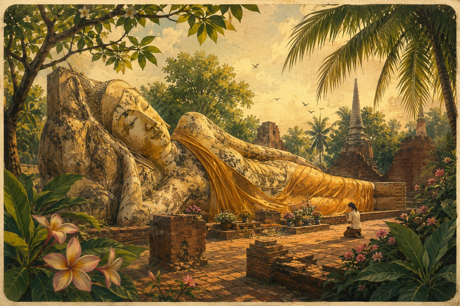 Reclining Buddha at Wat Lokayasutharam
