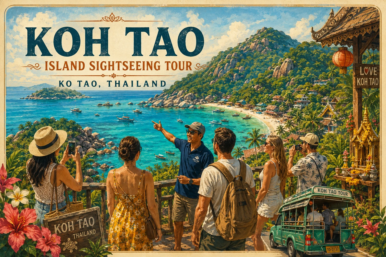 Ko Tao island sightseeing tour
