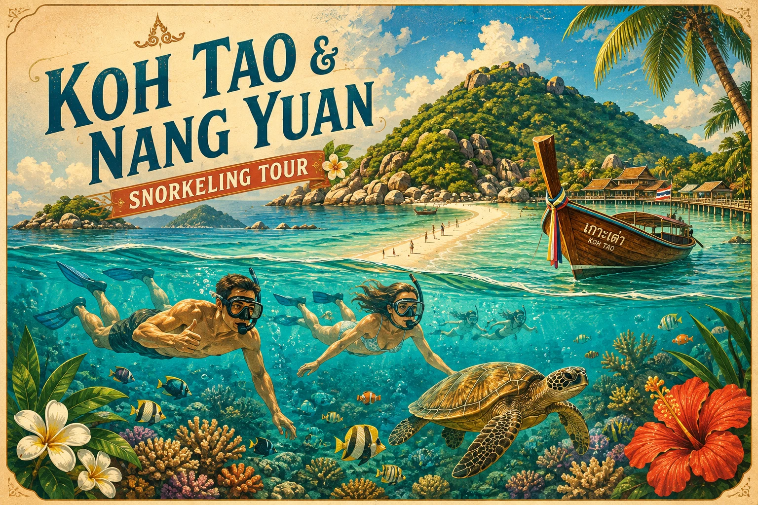 Snorkeling around Ko Tao and Nang Yuan
