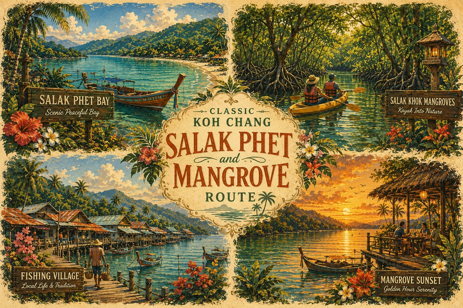 Illustrated Salak Phet and mangrove route