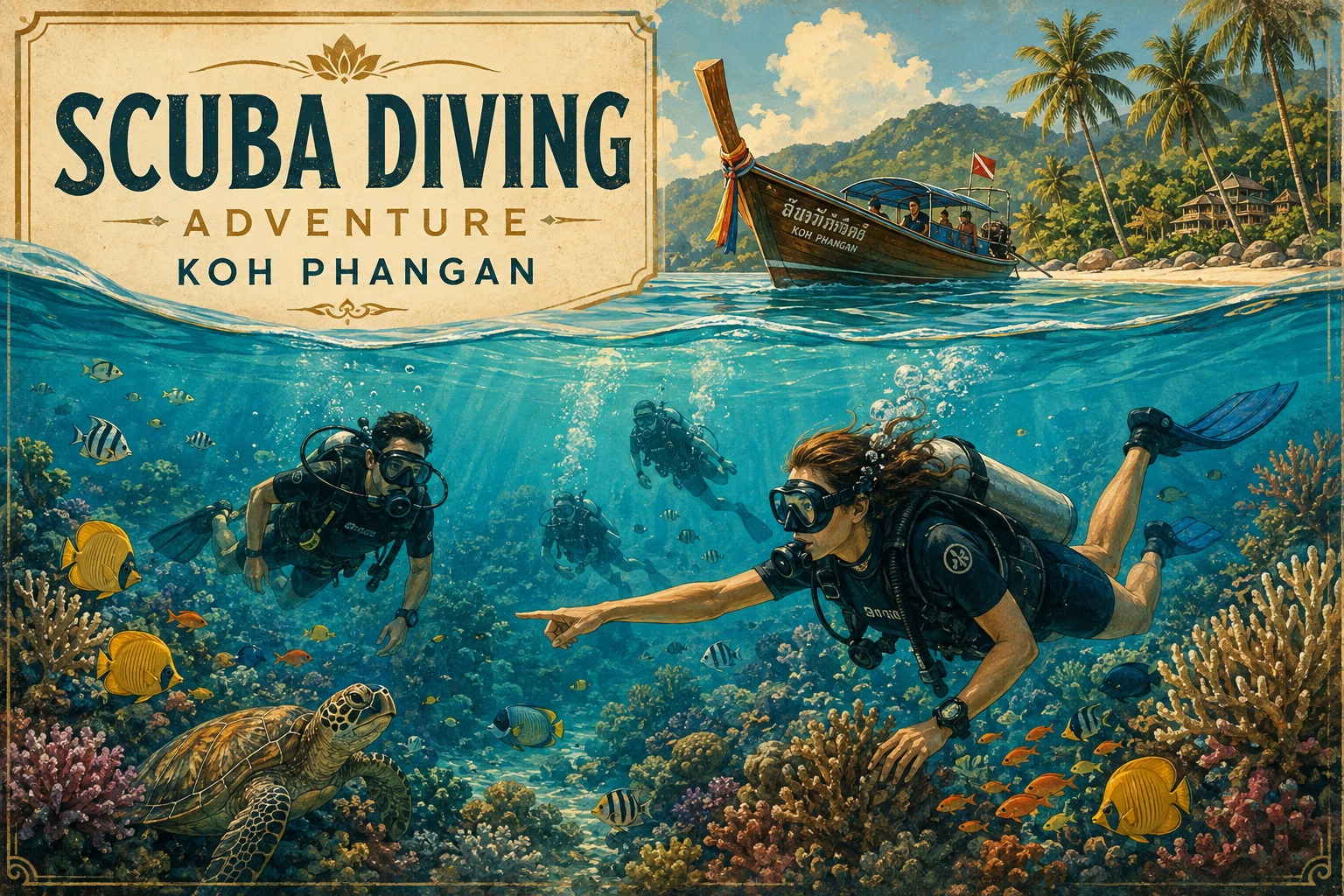 Scuba diving near Koh Phangan