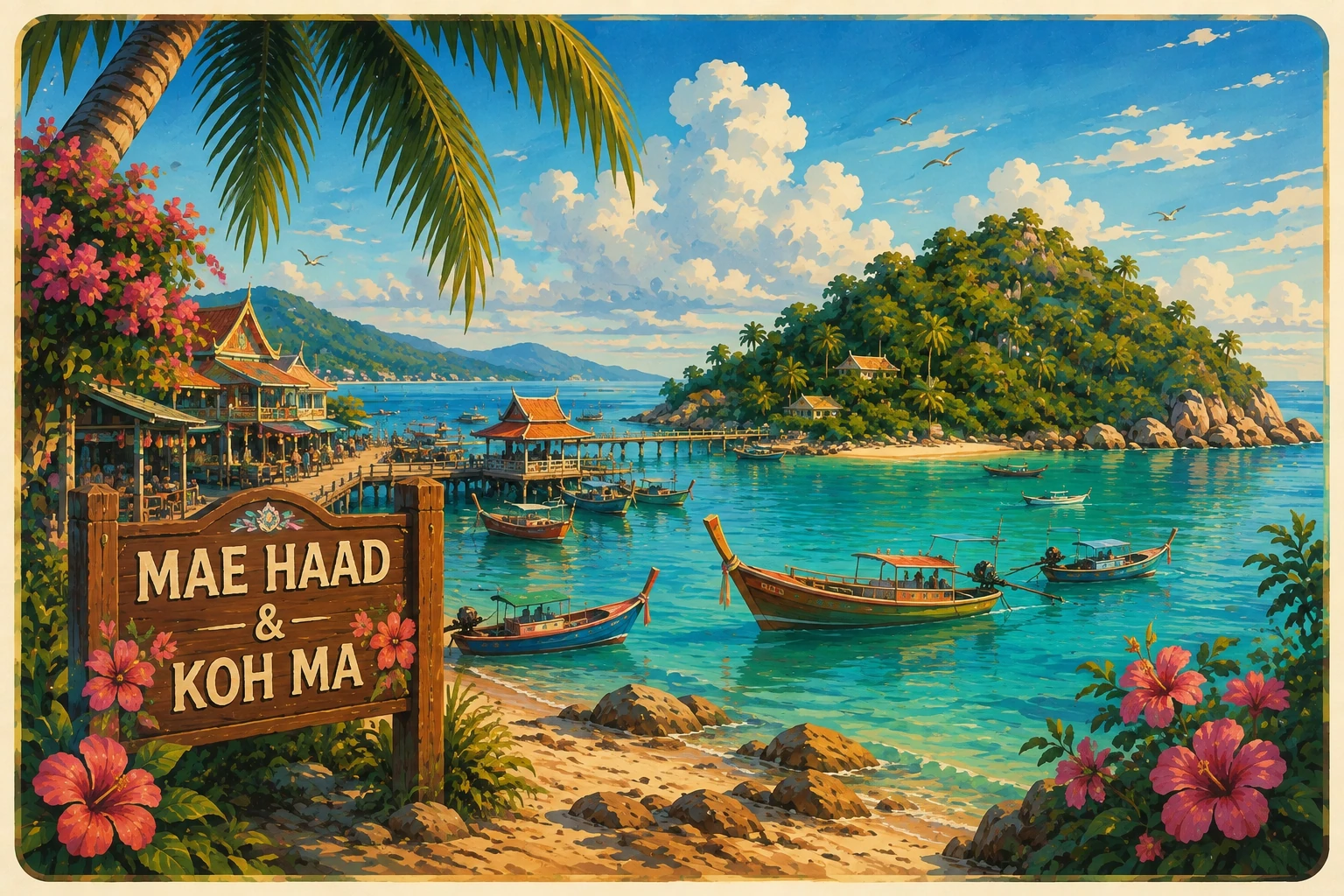 Sandbar between Mae Haad and Koh Ma