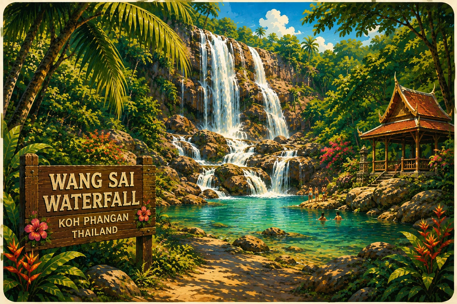 Wang Sai Waterfall on Koh Phangan