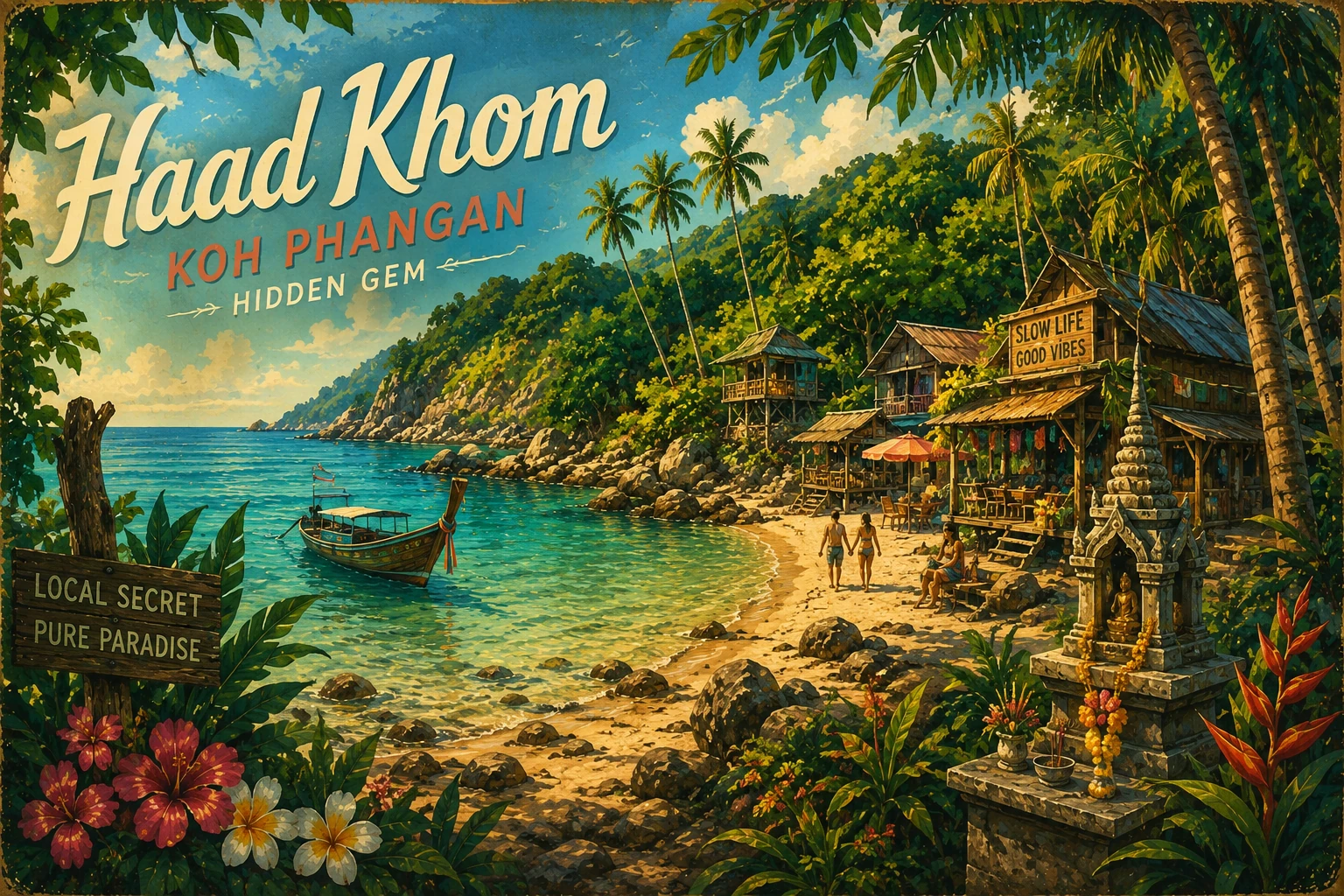 Quiet Haad Khom beach