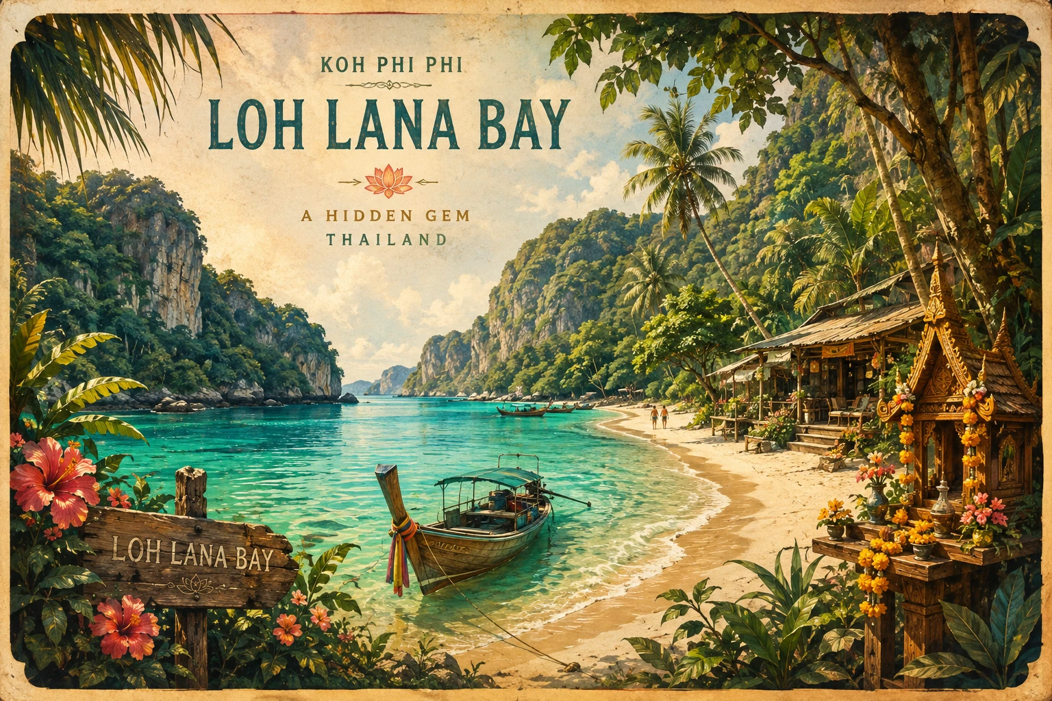 Loh Lana Bay on northern Koh Phi Phi