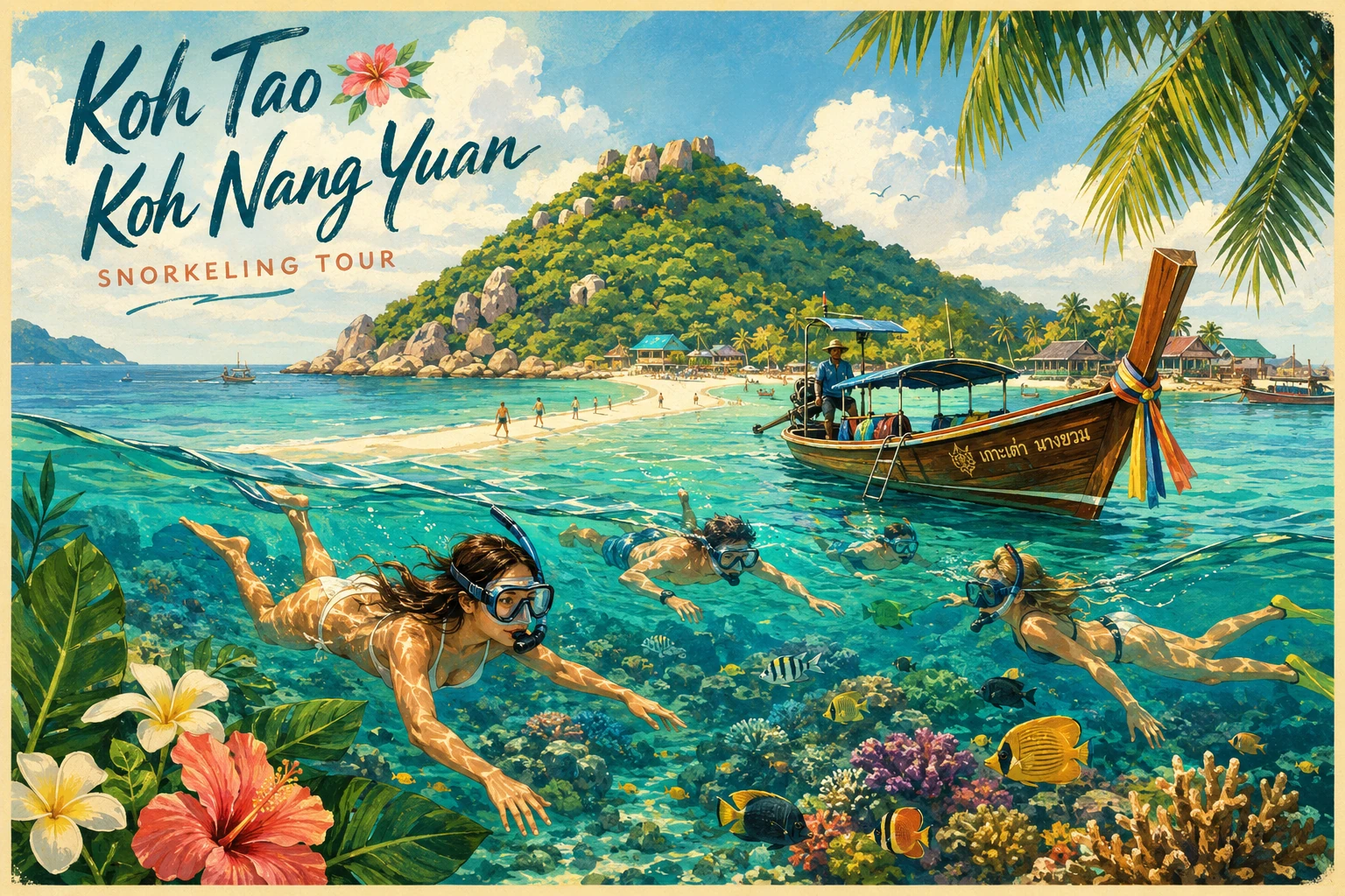 Snorkeling at Koh Tao and Koh Nang Yuan