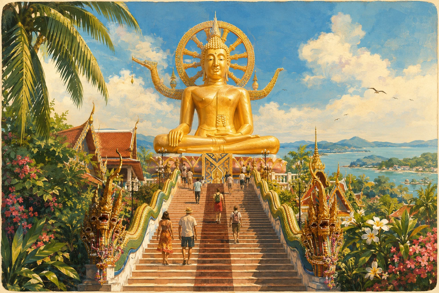Big Buddha Temple overlooking Koh Samui
