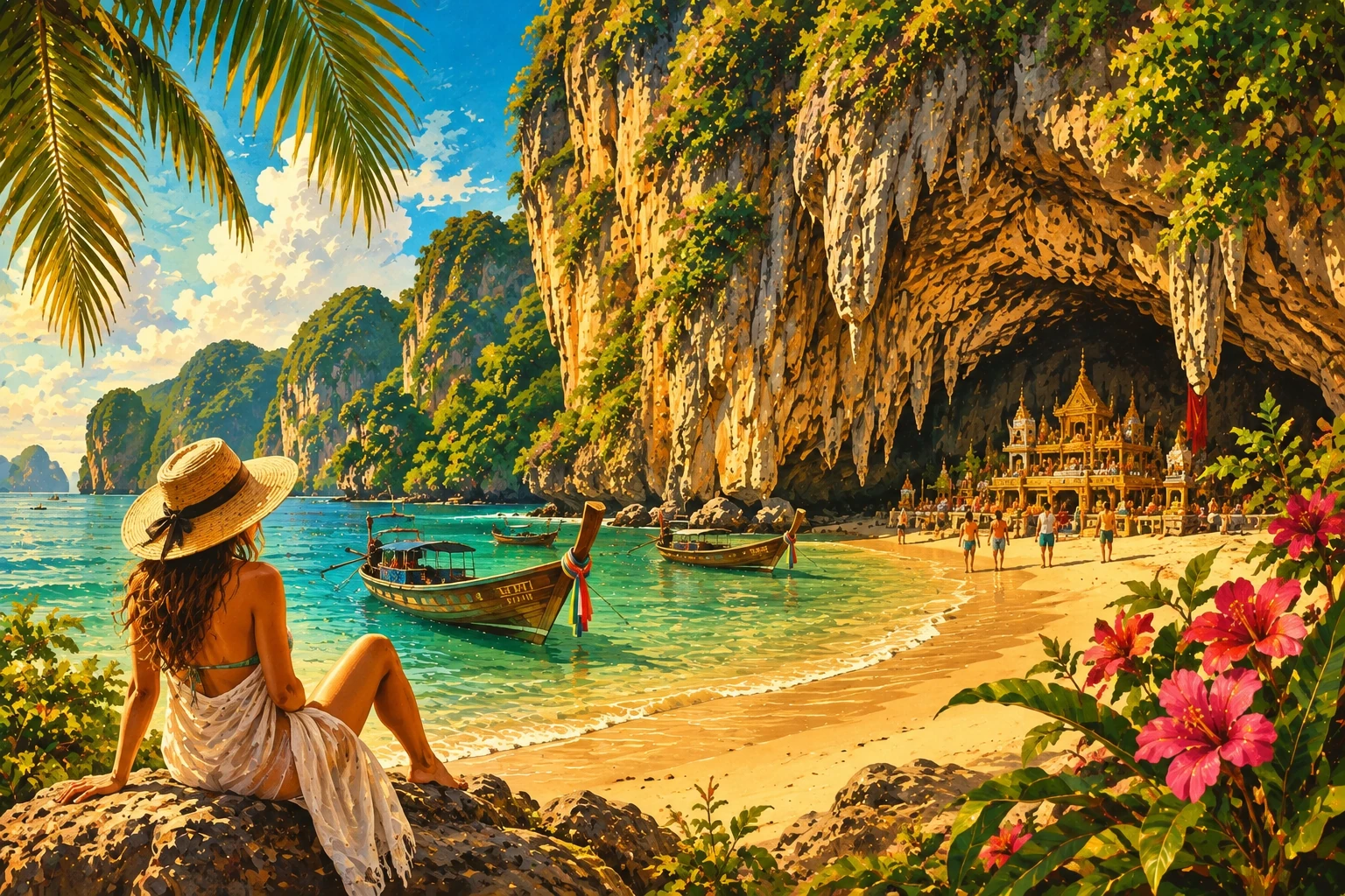 Phra Nang Cave Beach and limestone cliffs