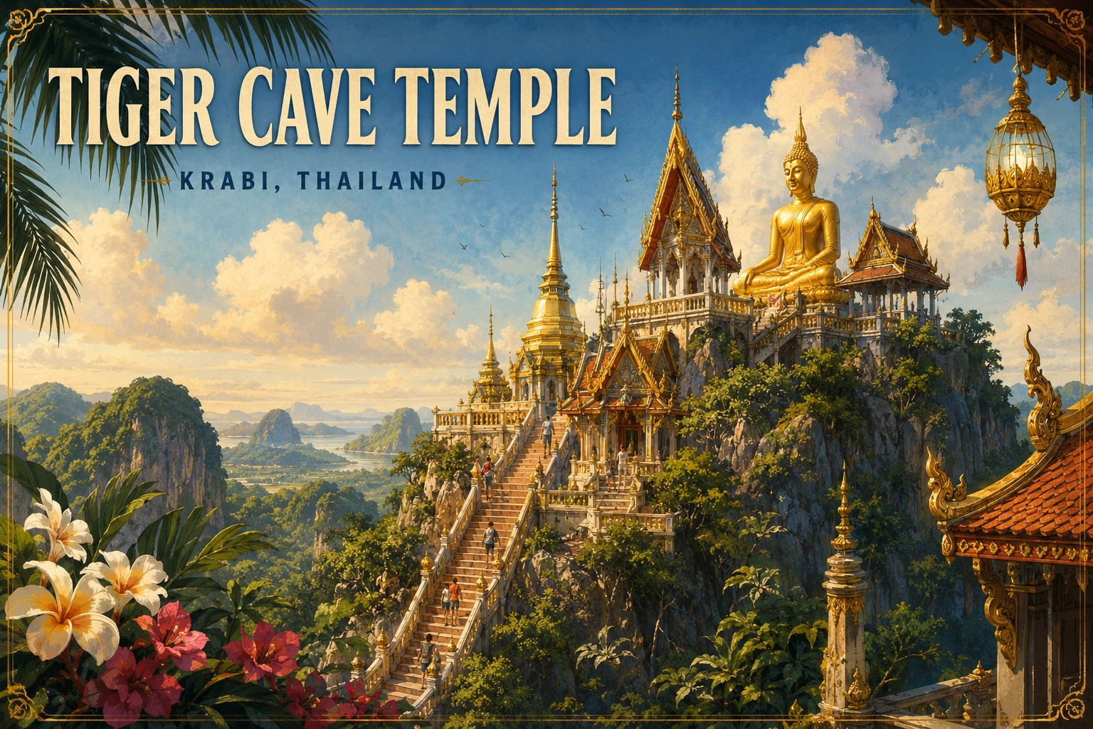 Tiger Cave Temple above Krabi