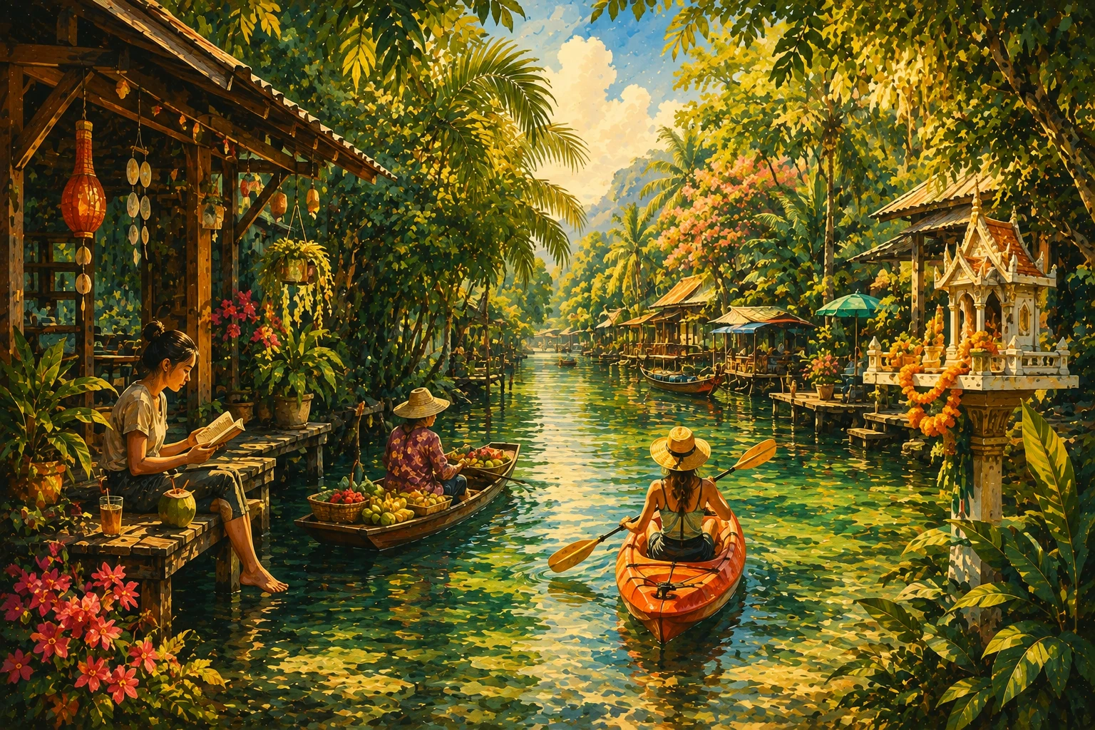 Clearwater canal at Klong Root in Krabi