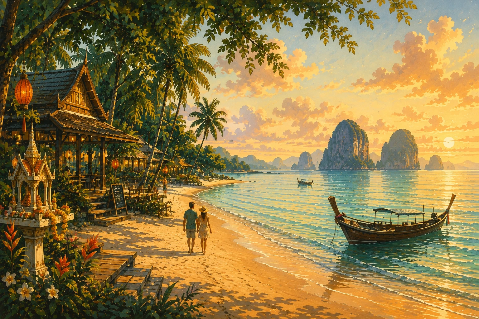 Tubkaek Beach with Hong Islands on the horizon
