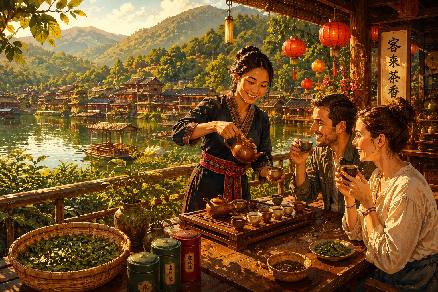 Tea experience at Ban Rak Thai