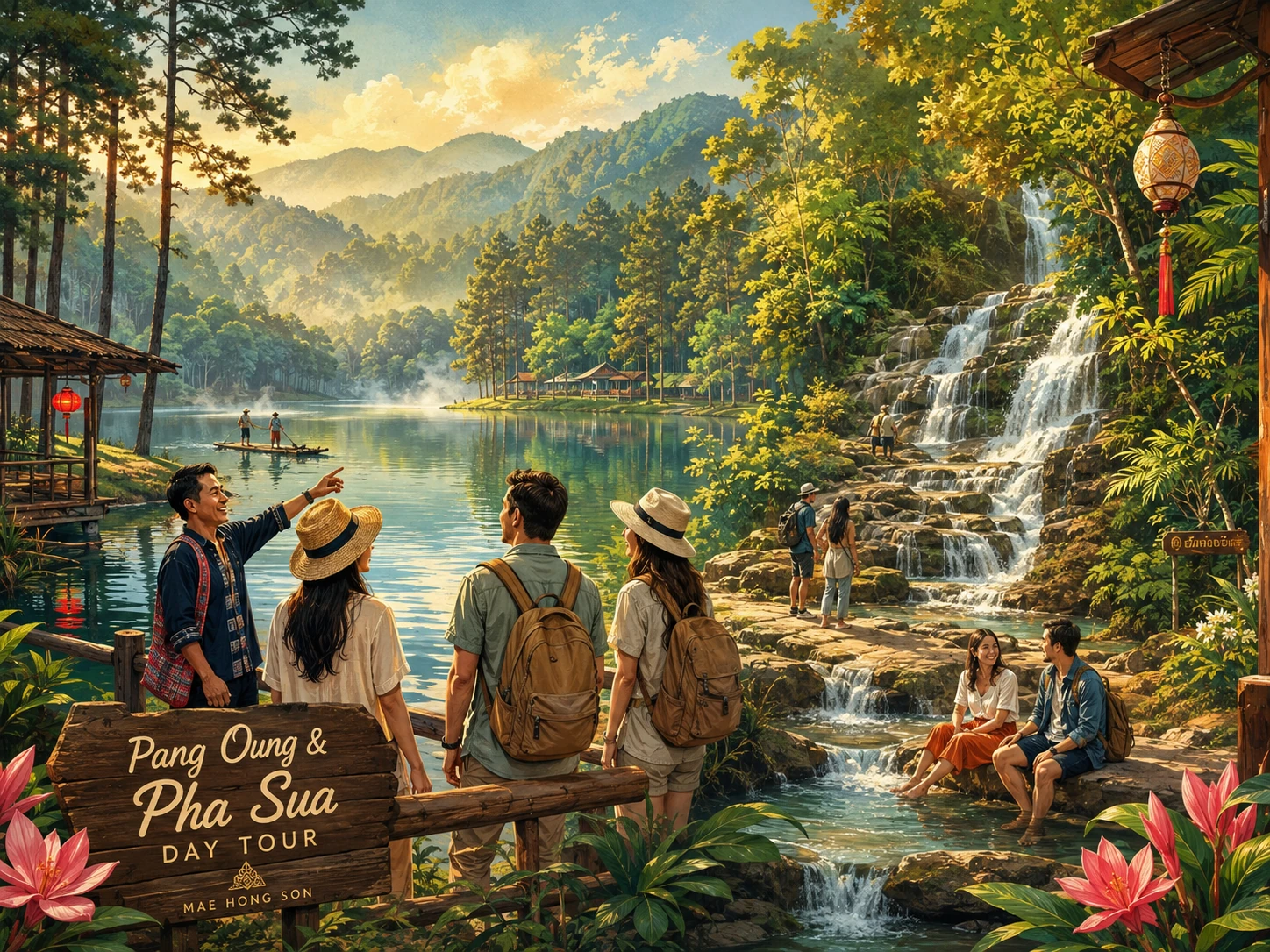 Pang Ung and Pha Sua day tour