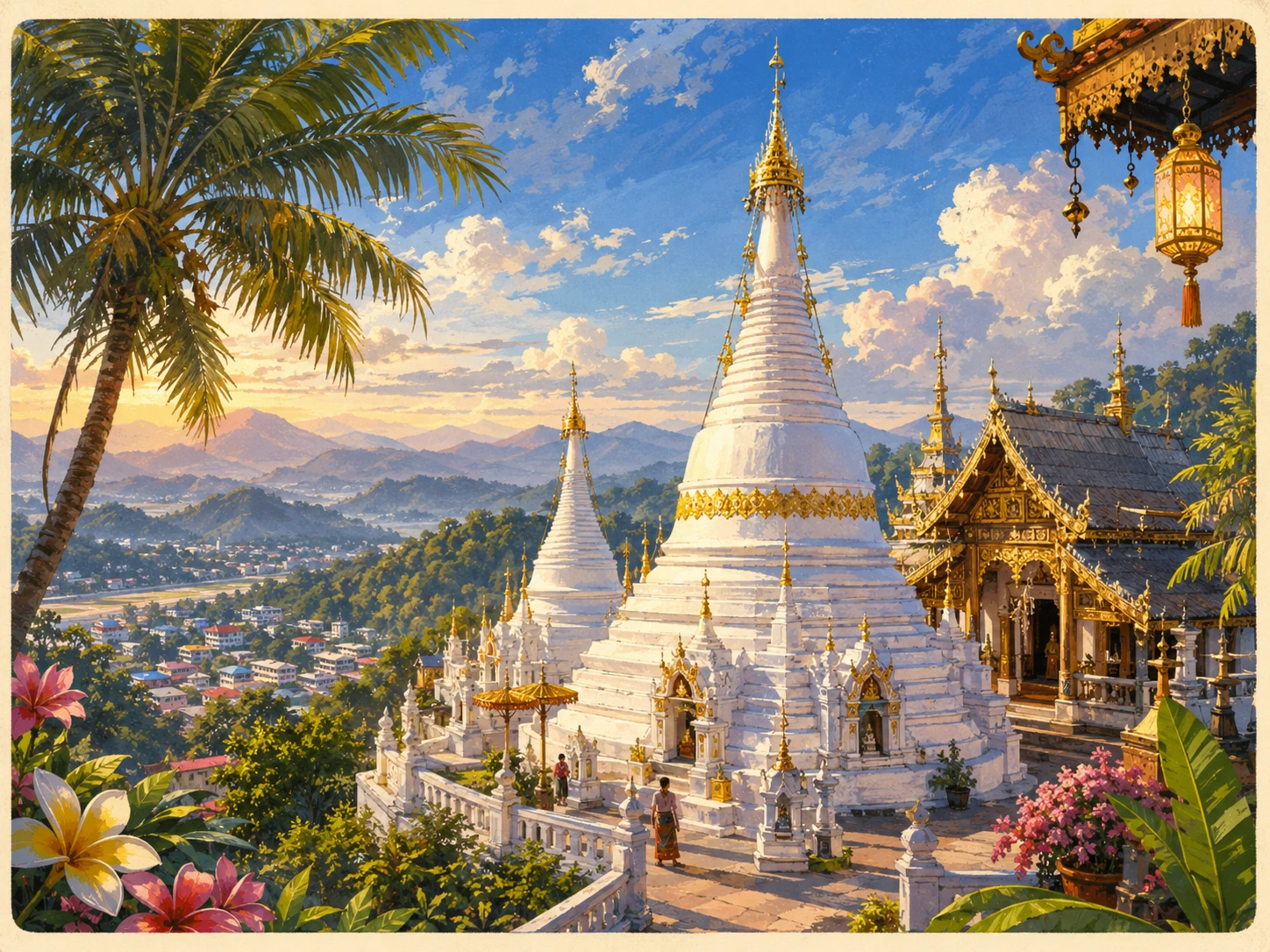 Wat Phra That Doi Kong Mu above Mae Hong Son