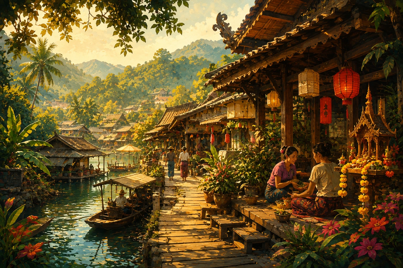 Huai Suea Thao village near Mae Hong Son