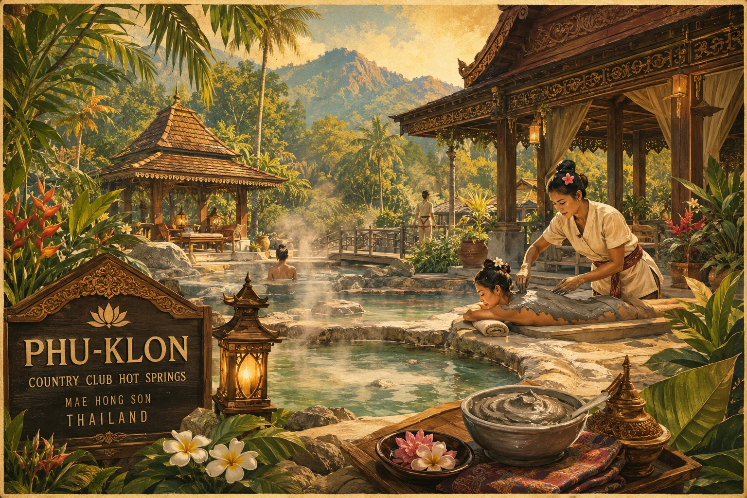 Phu Klon hot springs and mud spa