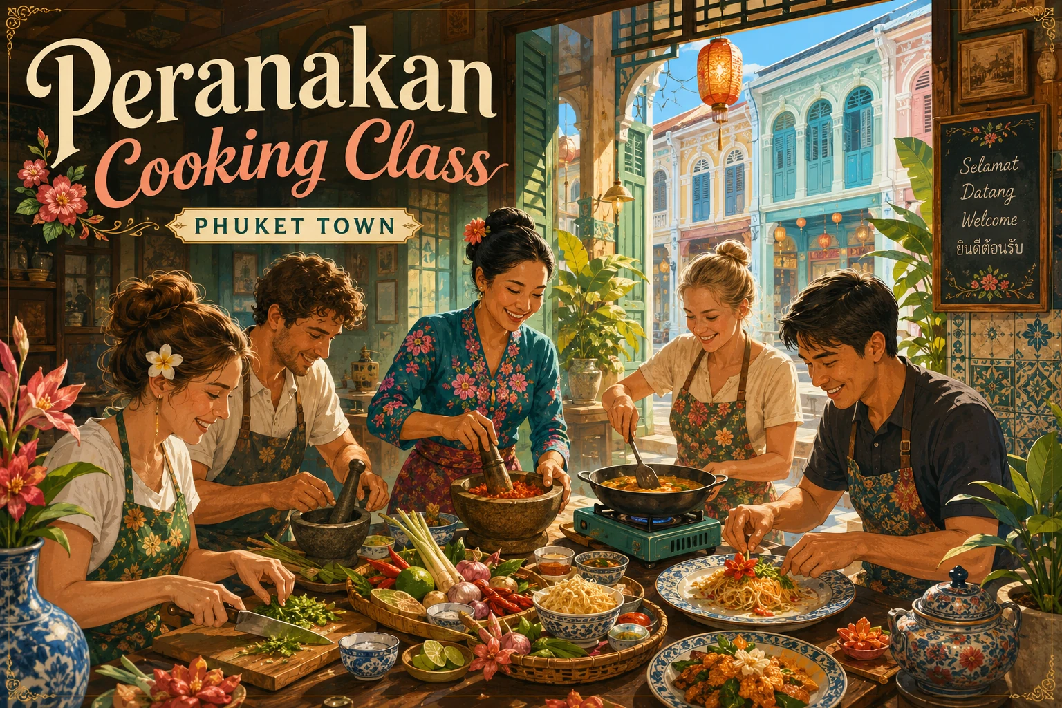 Peranakan cooking class in Phuket Town